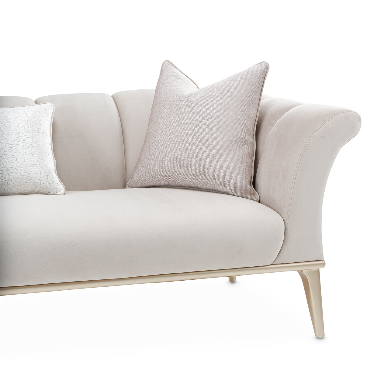 Yvette Sofa Set with Discovering the Luxurious Charm of the Yvette Sofa in Porcini/Champagne