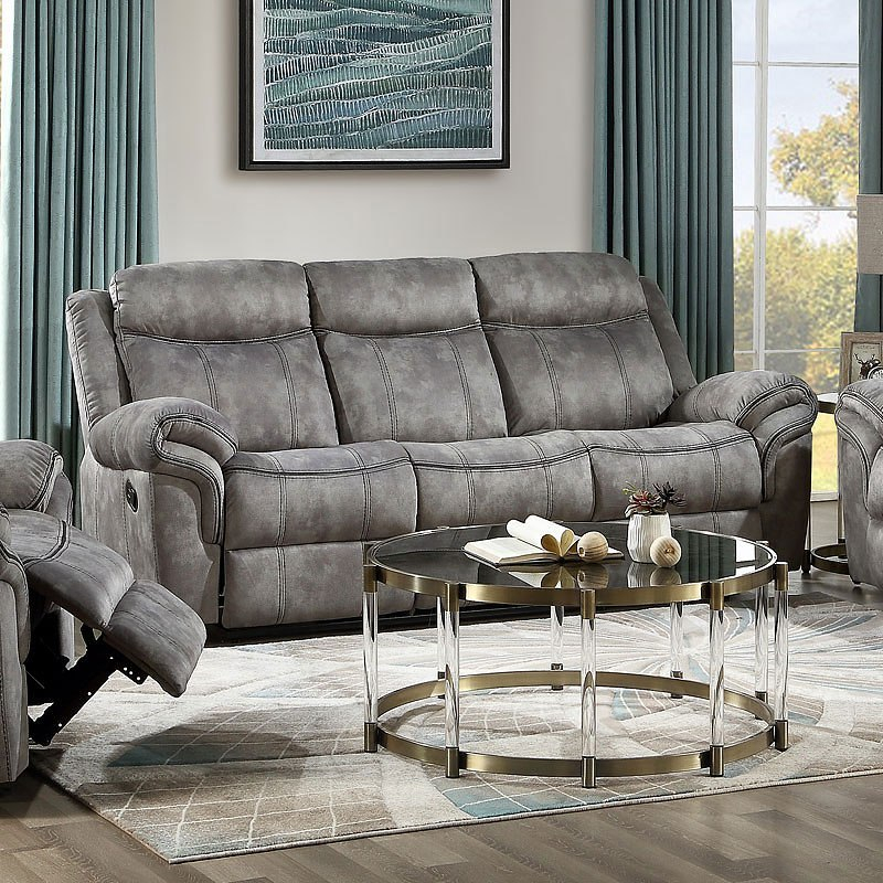 Zubaida Reclining Sofa (Gray) Acme Furniture | Furniture Cart for