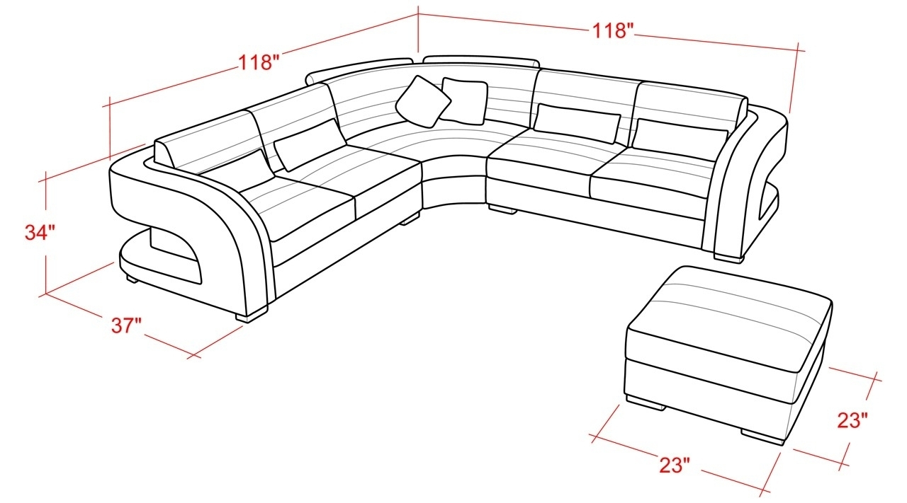 15 Ideas Of Sectional Sofas: How Size Matters For Your Space regarding How To Measure Space For Sectional Sofa