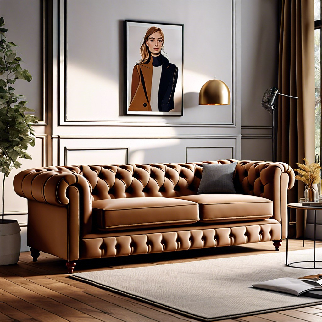 15 Modern Chesterfield Sofa Ideas To Transform Your Living Space regarding Classic leather Chesterfield sofa styles that transcend seasonal interior design trends
