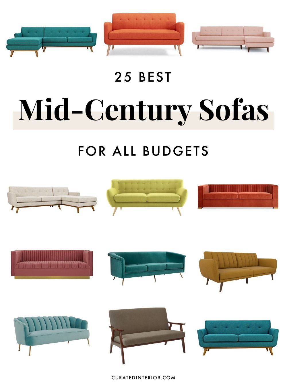 25 Fabulous Mid Century Modern Sofas To Buy Online – Artofit intended for Where To Buy Modern Sofas Online