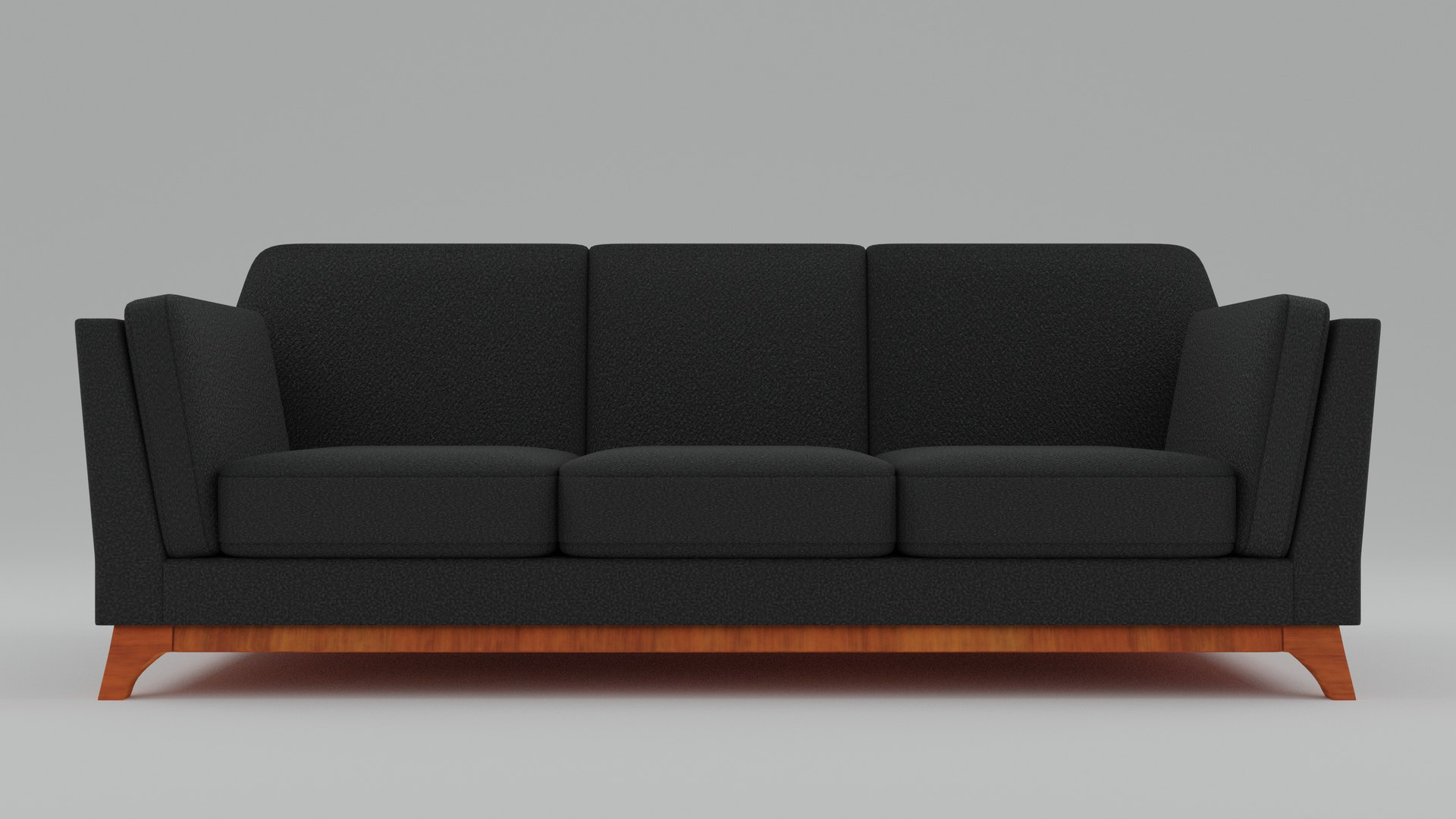 3D Boston 3 Seater Sofa Black Color - Turbosquid 2103296 within Maximizing Comfort with Contemporary Bolster Sofa Features
