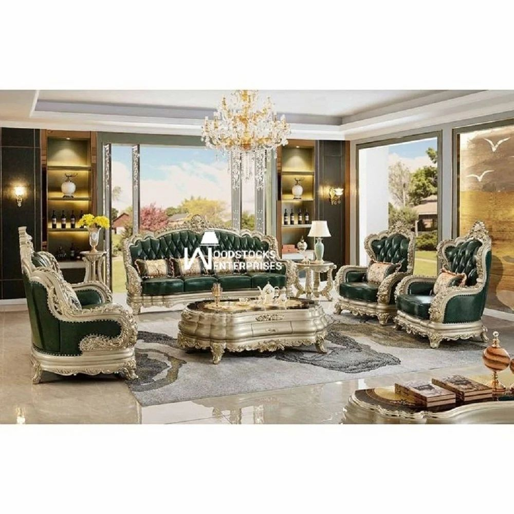 8 Seater Teak Wood Wooden Luxury Sofa Set Design For House At Rs 420000 ... inside Balancing aesthetics and affordability in luxury sofa selection for oversized spaces