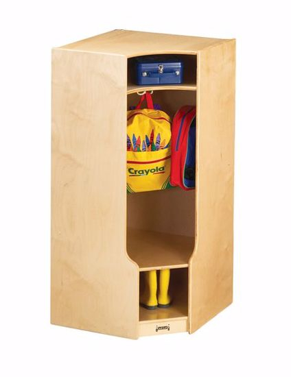 Academy Furniture. Jonti-Craft® Corner Coat Locker With Step in Jonti-Craft Corner Coat Locker with Step Enhancing Organization for Young Learners
