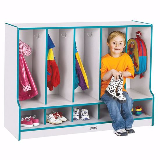 Academy Furniture. Rainbow Accents® Toddler 5 Section Coat Locker With ... for The Durable and Delightful Rainbow Accents 5 Section Locker in Blue Explained