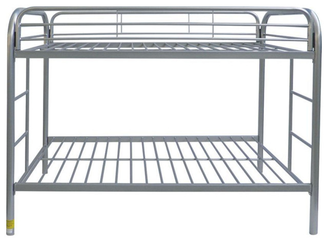 Acme Thomas Twin/Twin Bunk Bed Silver Finish - Contemporary - Bunk Beds ... throughout Powell Twin/Twin Bunk Bed, Silver Finish