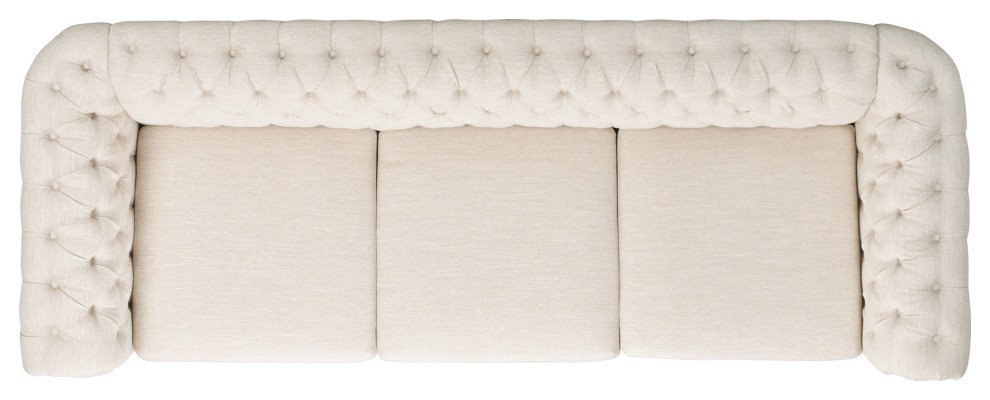 Adetokunbo Tufted Chesterfield Fabric 3 Seater Sofa - Traditional ... inside Understanding the Timeless Appeal of Chesterfield Sofas The Adetokunbo Edition