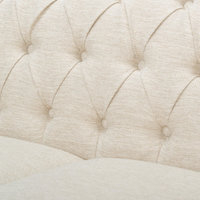 Adetokunbo Tufted Chesterfield Fabric 3 Seater Sofa - Traditional ... regarding Understanding the Timeless Appeal of Chesterfield Sofas The Adetokunbo Edition
