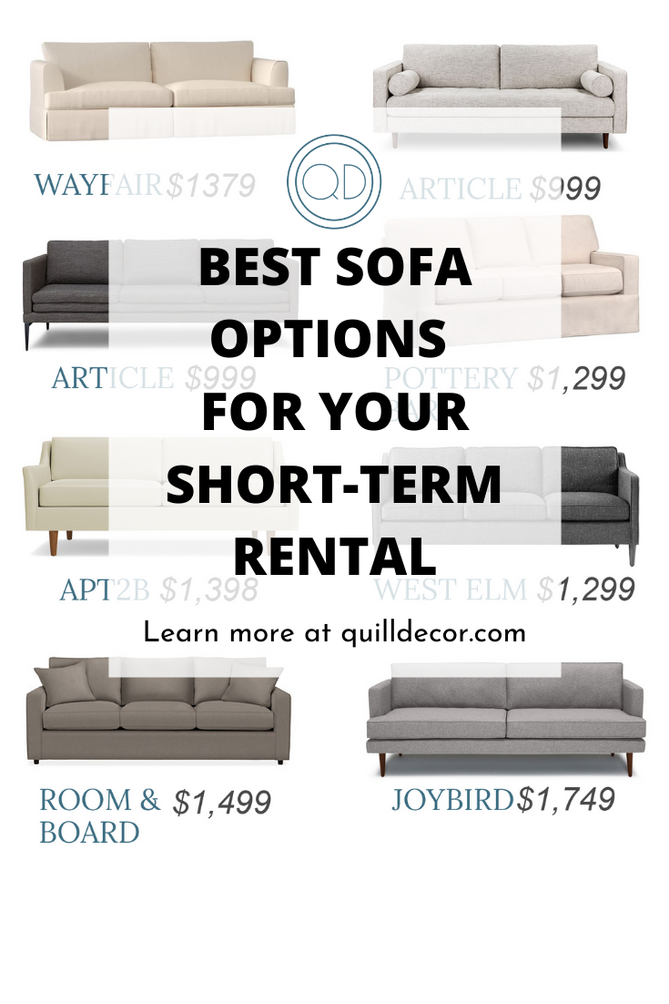 Advice On Which Affordable And Durable Sofas To Buy For Your Airbnb ... with regard to Sofa For Airbnb Or Rental Property