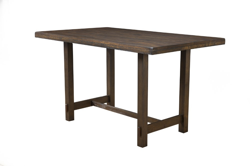 Alpine Furniture - Emery Pub Height Dining Table, Walnut - 2929-04 in Emery Dining Table, Walnut