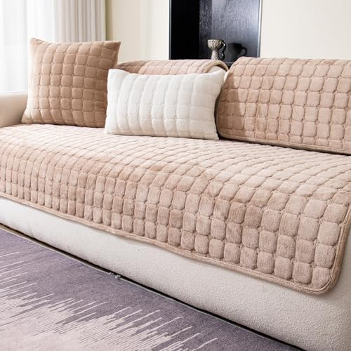 Amazon.com: Mdsasfd Velvet Couch Cover, Washable Sectional Sofa Cover ... with Understanding the benefits of washable removable sofa covers for families with children
