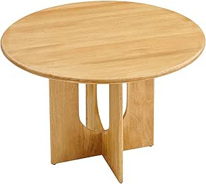 Amazon.com: Modway Eei-6592-Oak Rivian Round 48" Wood Dining Table, Oak ... regarding Rivian Round 48" Wood Dining Table, Walnut