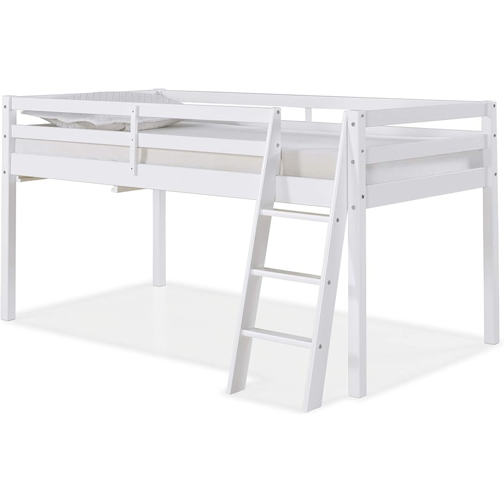 Amazon.com: Roxy Twin Wood Junior Loft Bed, White : Home & Kitchen intended for Roxy Twin Wood Junior Loft Bed, Espresso