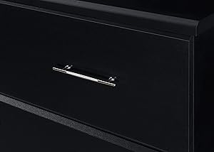 Amazon.com : Storkcraft Brookside 6 Drawer Dresser, Black, Kids Bedroom ... inside Stork Craft Usa Brookside 6 Drawer Dresser In Black