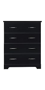 Amazon.com : Storkcraft Brookside 6 Drawer Dresser, Black, Kids Bedroom ... pertaining to Stork Craft Usa Brookside 6 Drawer Dresser In Black