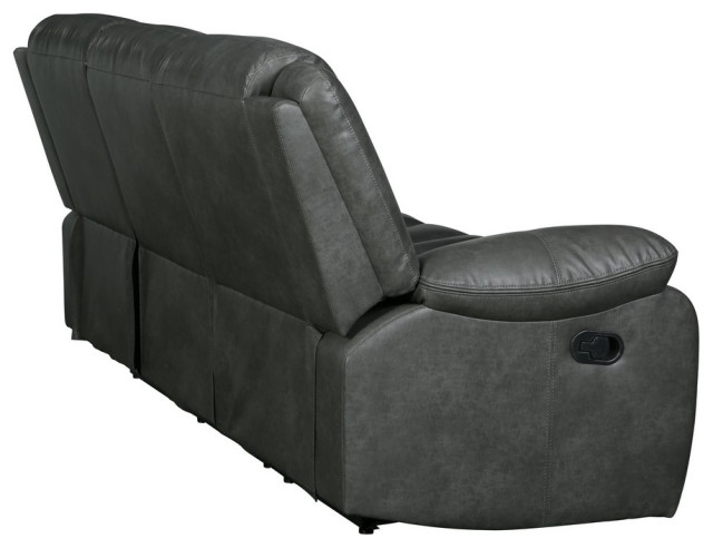 Arlington Leather Air Reclining Sofa - Contemporary - Sofas - By ... within Arlington Leather Air Reclining Sofa Gray
