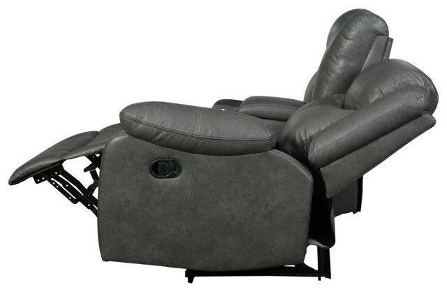 Arlington Leather Air Reclining Sofa Sectional - Contemporary ... throughout Enhancing Your Living Space with the Arlington Gray Leather Recliner