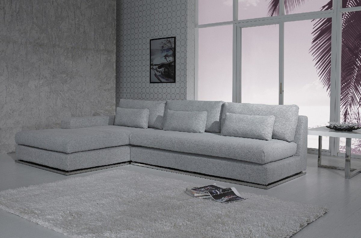 Ashfield Modern Light Grey Fabric Sectional Sofa with Modern grey sectional sofas redefining living room aesthetics