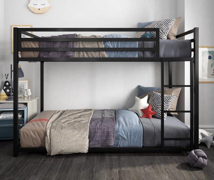 Atwater Living Dhp Mason Black Metal Twin-Over-Twin Bunk Bed | Big Lots ... in Metal Twin Over Twin Bunk Bed, Antique Black