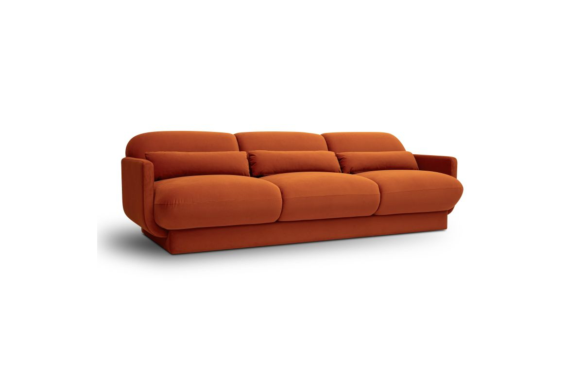 Azalea Rust Orange Velvet Sofa At Gardner White within Rust's Enduring Appeal Azale Sofa A Deep Dive