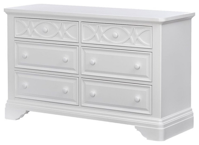 Baby Cache Haven Hill 6-Drawer Traditional Wood Double Dresser In White ... with A Closer Look at the Baby Cache Montana 6-Drawer Dresser's Enduring Style