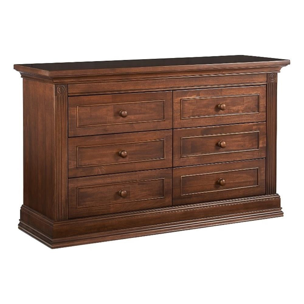 Baby Cache Montana 6-Drawer Traditional Wood Dresser In Brown Sugar ... pertaining to Baby Cache Montana 6-Drawer Traditional Wood Dresser In Espresso