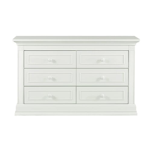 Baby Cache Montana 6-Drawer Traditional Wood Dresser In Glazed White ... with Baby Cache Montana 6-Drawer Traditional Wood Dresser In Espresso