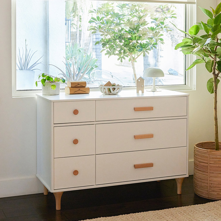 Babyletto Lolly 6-Drawer Assembled Double Dresser & Reviews | Wayfair with Lolly 6-Drawer Assembled Double Dresser, White Natural
