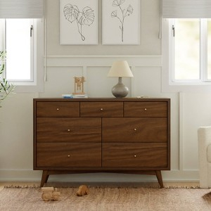 Babyletto Palma 7-Drawer Assembled Double Dresser - Natural Walnut : Target intended for Why the Palma 7-Drawer Dresser Taupe is a Smart Choice