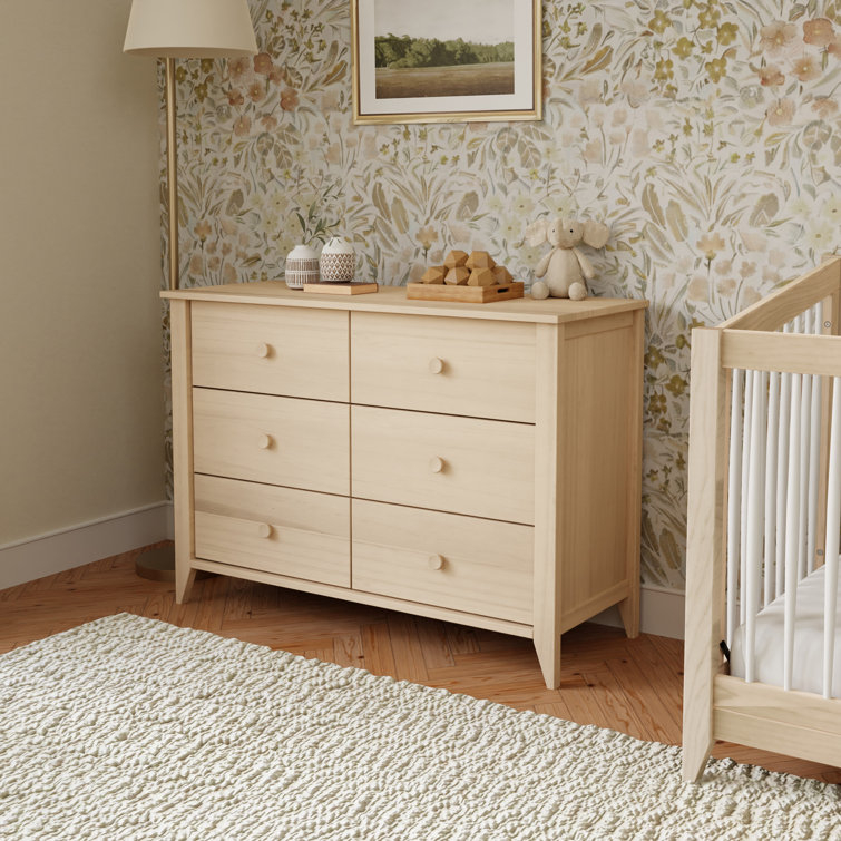 Babyletto Sprout 6 Drawer 19.75" W Double Dresser & Reviews | Wayfair intended for The Enduring Appeal of White Dressers for Modern Nurseries Examining the Sprout Model