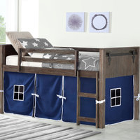 Barn Door Low Loft Brushed Shadow W/Blue Tent Kit - Transitional - Loft ... in Achieving a Unique Aesthetic with Barn Door Low Loft Brushed Shadow