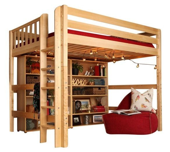 Becks Natural High Queen Loft Bed | Loft Bed Frame, Queen Loft Beds ... pertaining to Unpacking the Benefits of a Becks Queen Size Loft Bed in a Natural Aesthetic