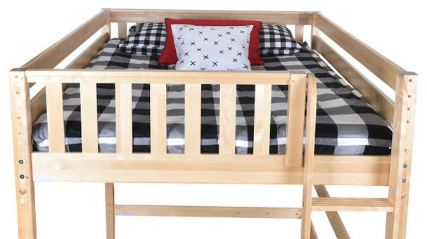 Becks Queen Size Loft Bed - Transitional - Loft Beds - By Totally Home ... with Becks Queen Size Loft Bed, Natural