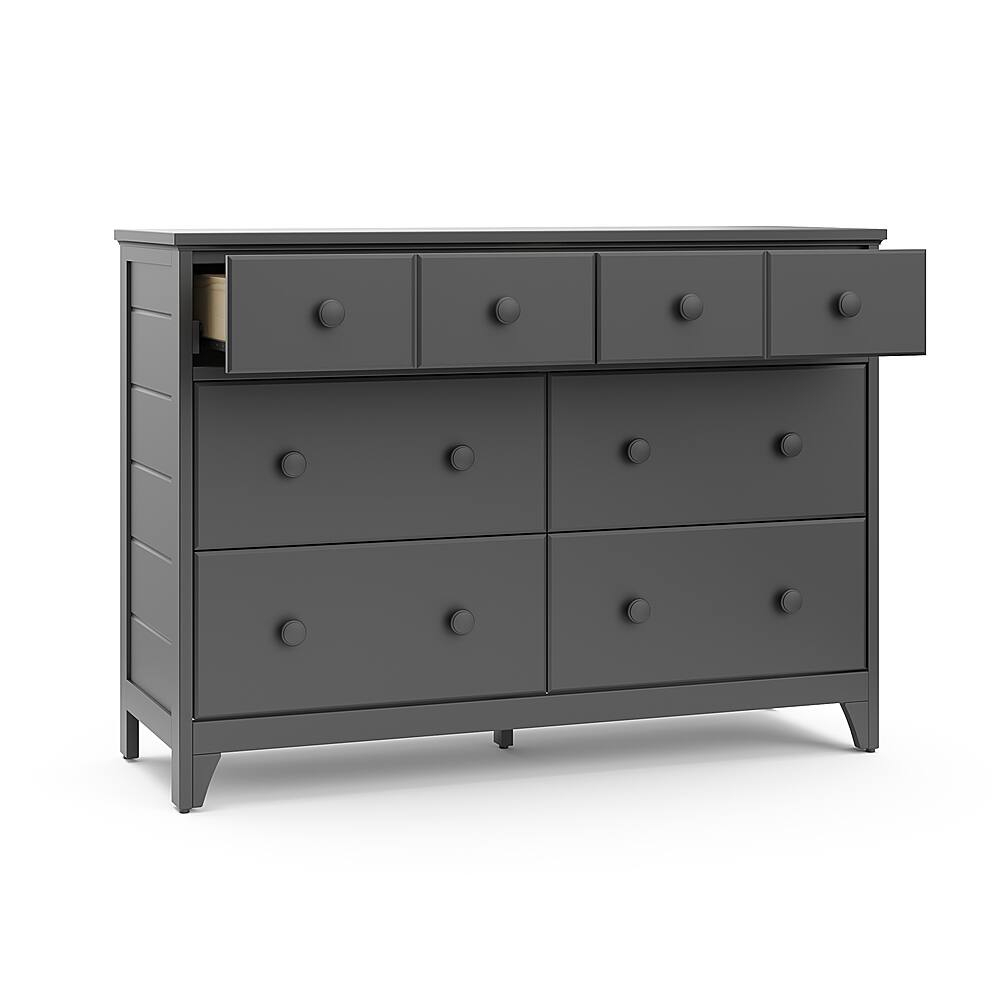 Best Buy: Storkcraft Moss 6 Drawer Double Dresser Gray 03756-10G with Creating a Serene Nursery with the Storkcraft Moss White Double Dresser