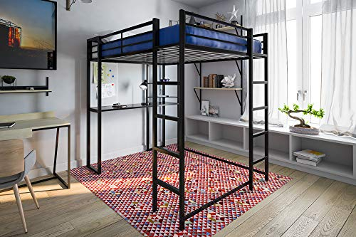Best Dhp Full Metal Loft Bed With Ladder - Home Life Collection within Dhp Full-Size Metal Loft Bed With Ladder In Black