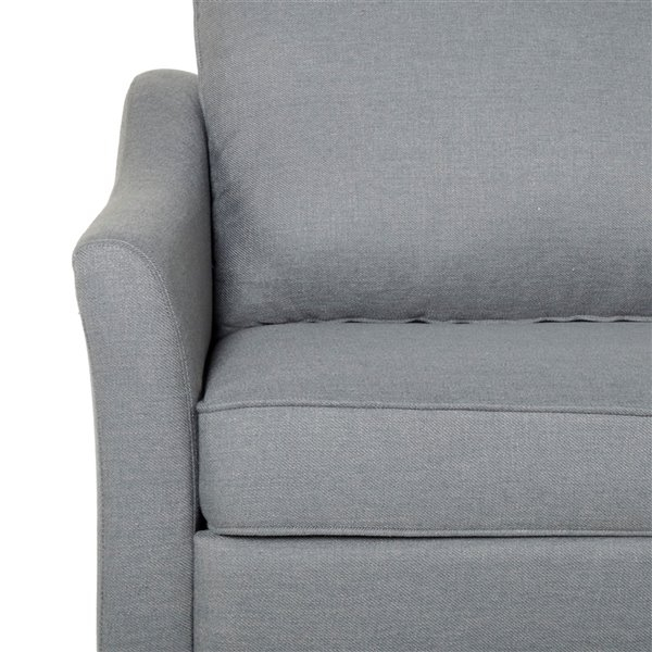 Best Selling Home Decor Almeda Contemporary Fabric 3 Seater Sofa ... intended for Understanding the Appeal of the Susan Contemporary Sofa in Charcoal and Dark Walnut