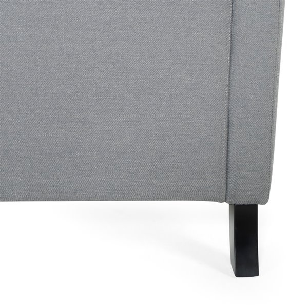 Best Selling Home Decor Almeda Contemporary Fabric 3 Seater Sofa ... throughout Susan Contemporary Fabric 3 Seater Sofa, Charcoal + Dark Walnut