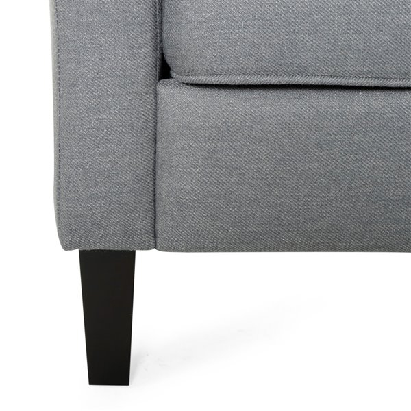 Best Selling Home Decor Almeda Contemporary Fabric 3 Seater Sofa ... with regard to Susan Contemporary Fabric 3 Seater Sofa, Charcoal + Dark Walnut