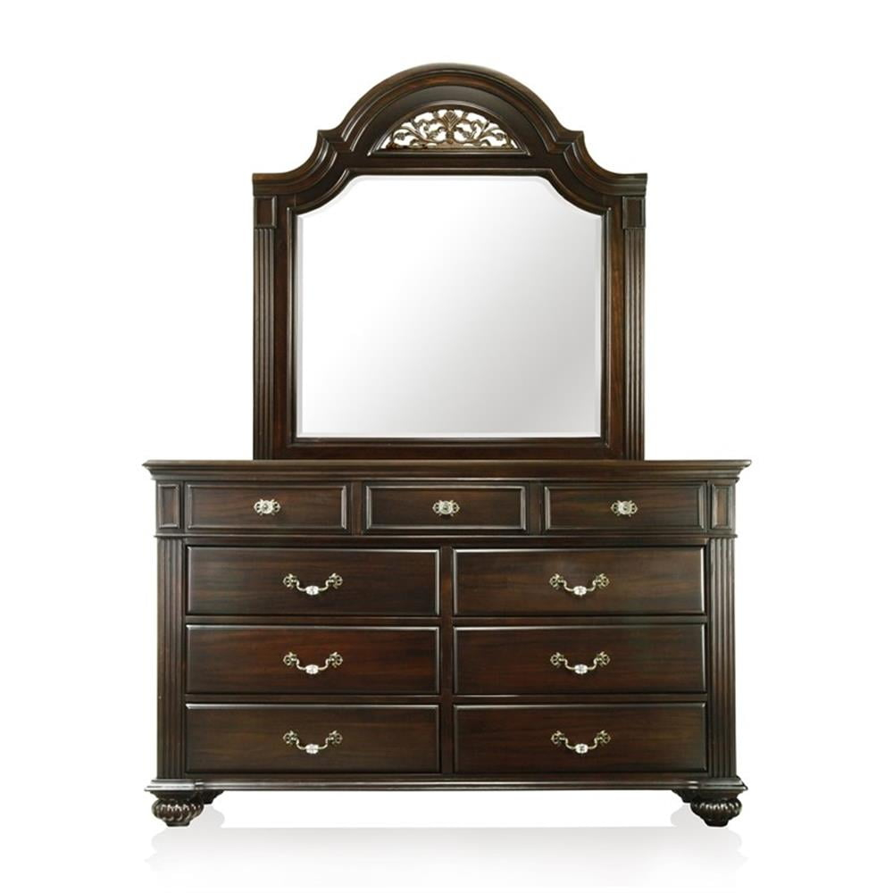 Bowery Hill 2-Piece 9-Drawer Traditional Solid Wood Dresser And Mirror ... for Understanding Transitional Design The Bowery Hill Dresser and Mirror