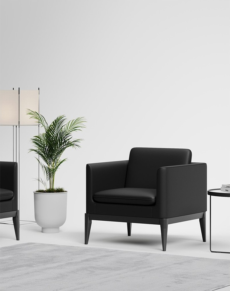 Brooklyn Minimalist Single Seater Modern Office Sofa | Workspace Fu... throughout The Psychology Behind Office Lounge Sofa Selection in Contemporary Workplaces