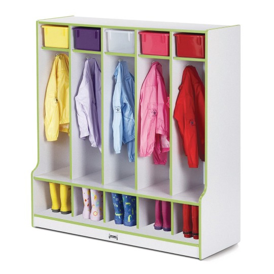 Buy Jonti-Craft® 5-Section Locker With Step At S&S Worldwide regarding Jonti-Craft 5 Section Lockers With Doors
