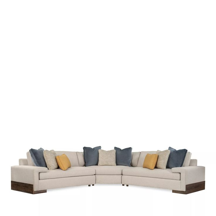 Caracole I'm Shelf-Ish Three Piece Sectional | Beige Sectional ... with The Art of Arrangement Maximizing Your I'm Shelf-ish Sectional Sofa Space