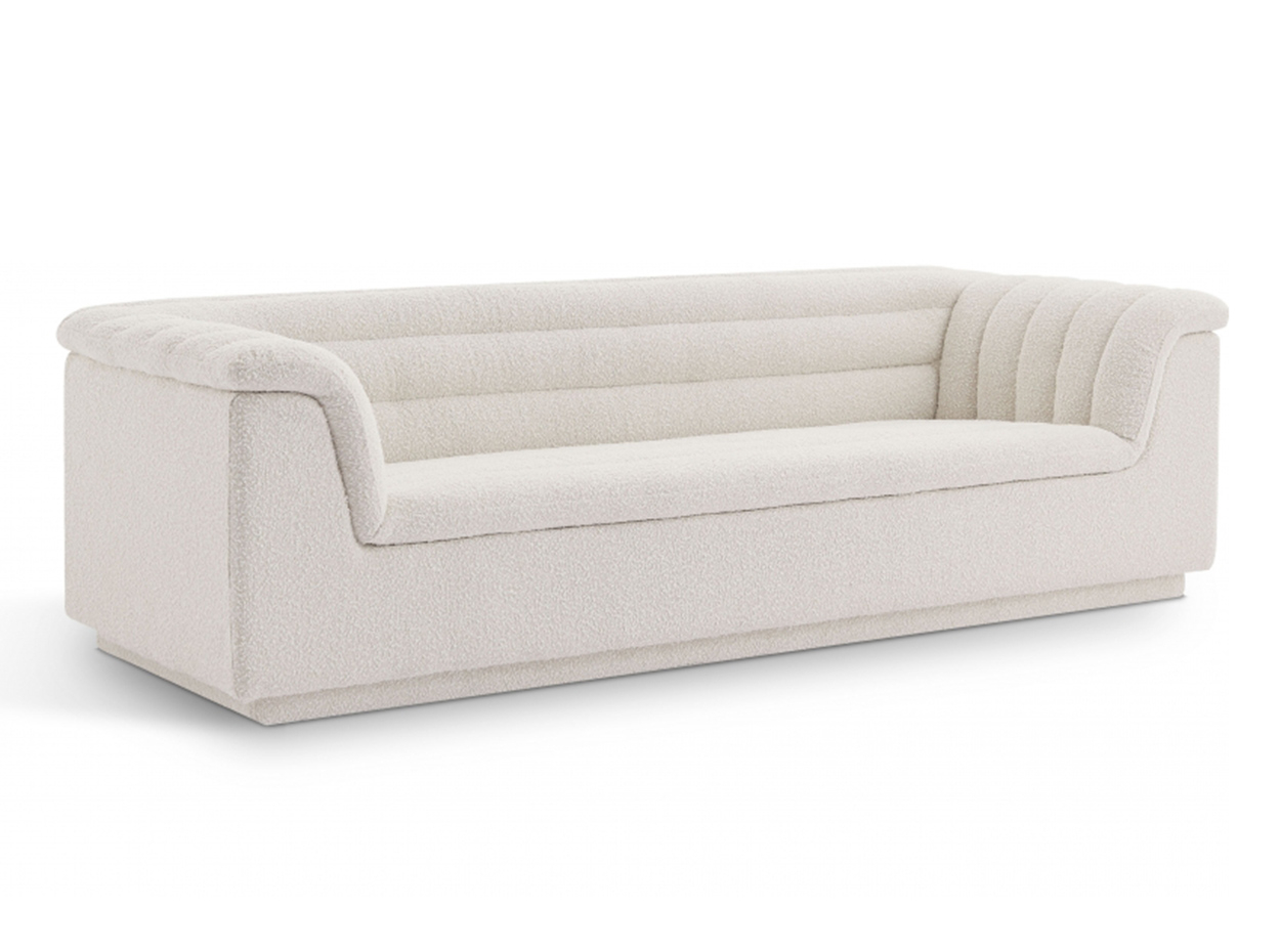 Cascade Boucle Fabric Sofa By Meridian - Mig Furniture for Cascade Upholstered Set, Green, Boucle Fabric, Sofa