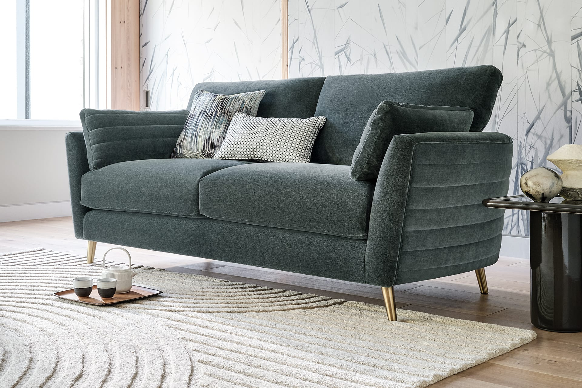 Chenille Sofas | Luxury Chenille Fabric | Sofology throughout Daphne Upholstered Chair/Loveseat/Sofa, Black, Chenille Fabric, Sofa