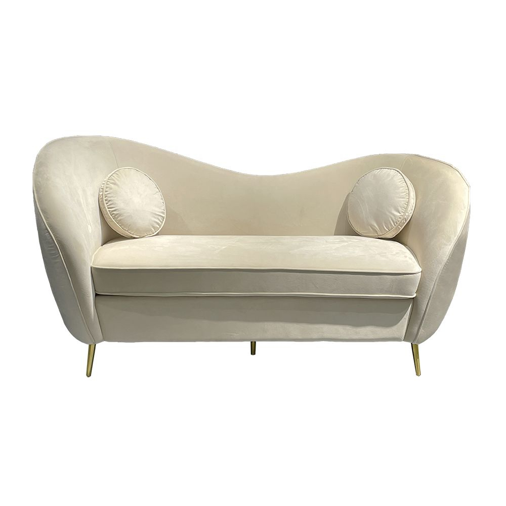 Colorful Couch Living Room Wooden Frame Sofa Cream Velvet Fabric Sofa ... intended for Sloan Cream Velvet Fabric Sofa