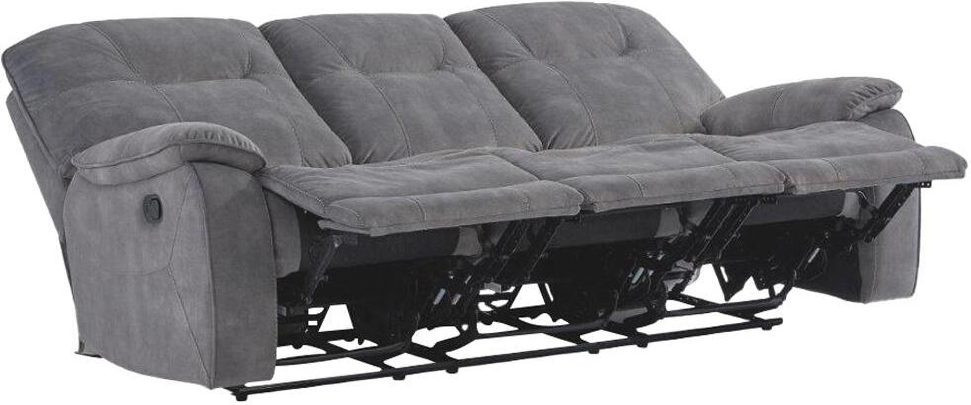 Cooper Shadow Grey Manual Triple Reclining Sofa - 1Stopbedrooms. in Parker Living Cooper Shadow Grey Manual Triple Reclining Sofa
