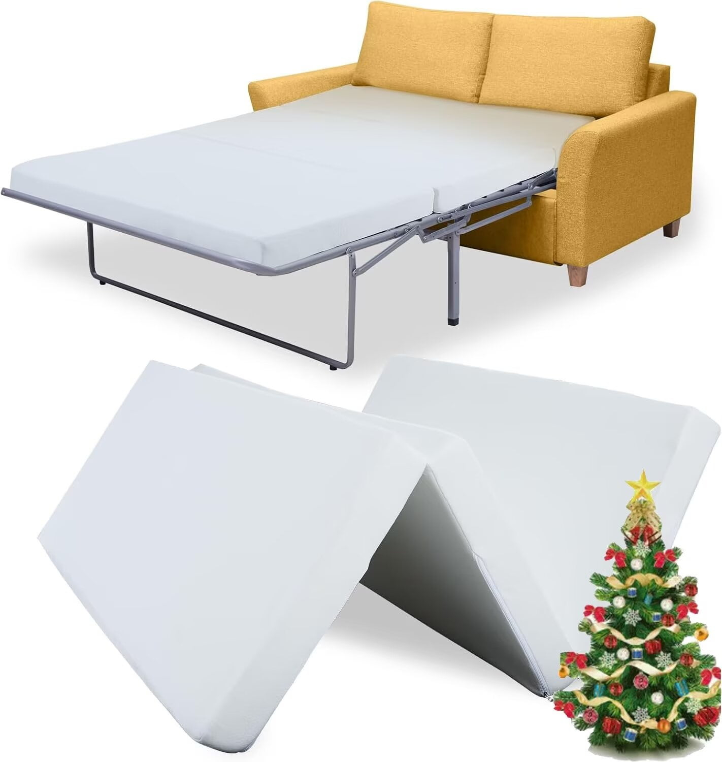 Customer Reviews For Naizea Foldable Sofa Bed Mattress Replacement ... with Convertible Sofa Bed With Memory Foam Mattress