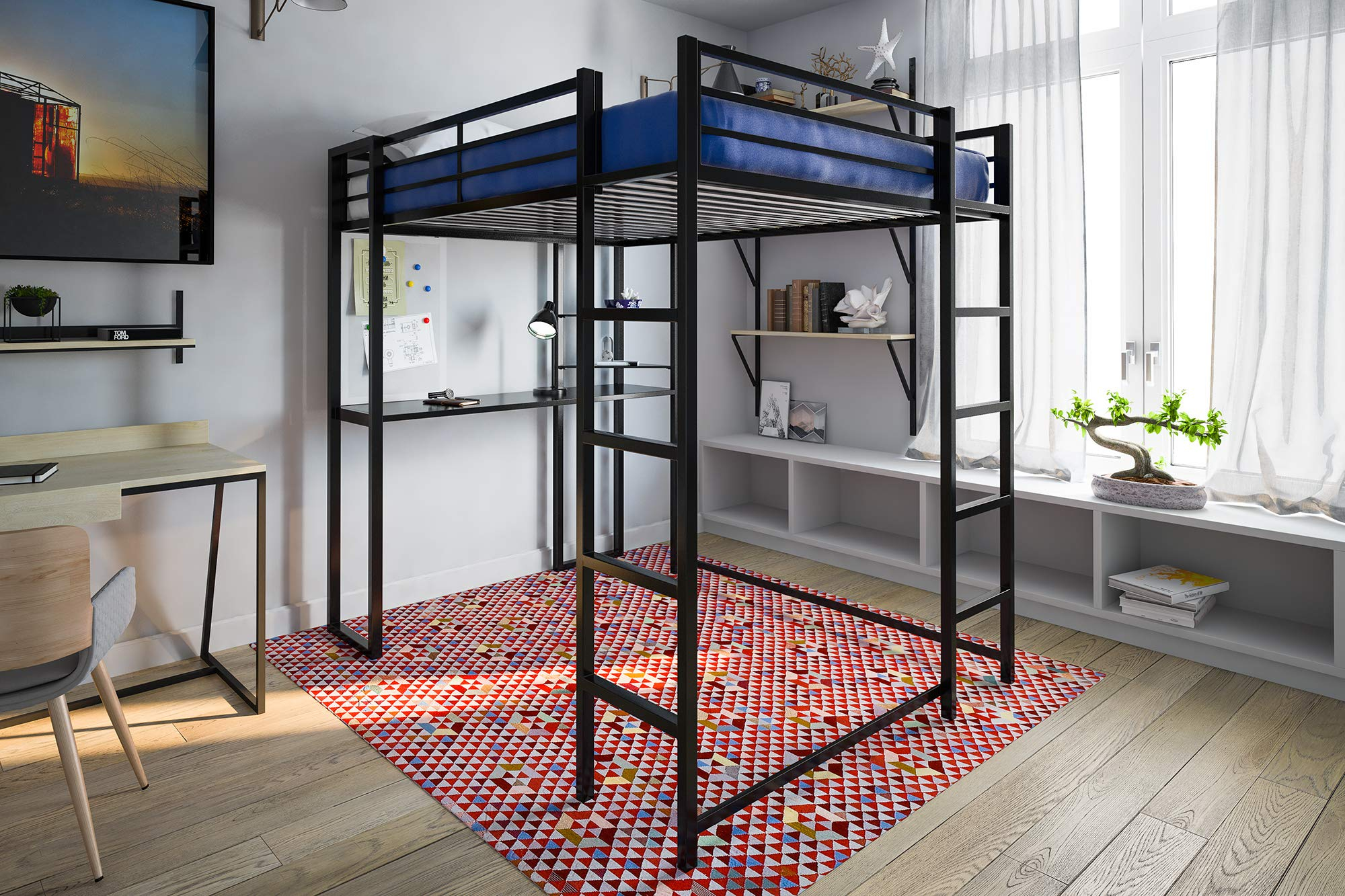 Dhp Abode, Black Full-Size Lo...b008Vhhwmi | Encarguelo.com pertaining to Dhp Abode Full Size Loft Bed In Black