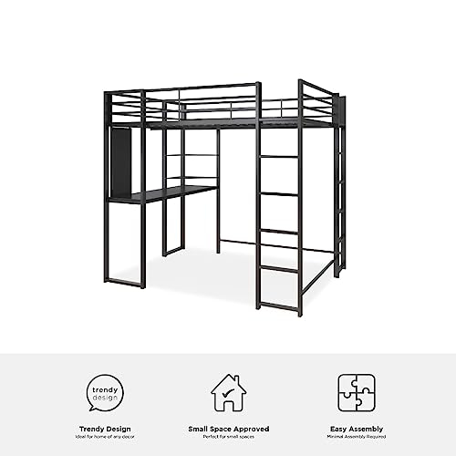 Dhp Abode Full Size Metal Loft Bed, Black On Galleon Philippines pertaining to Is the DHP Abode Full Loft Bed the Right Choice for You