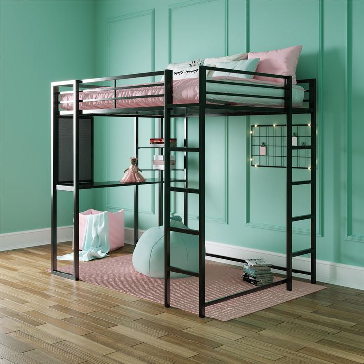 Dhp Abode Full Size Metal Loft Bed, Black - Walmart.com | Loft Bed Desk ... with regard to Is the DHP Abode Full Loft Bed the Right Choice for You
